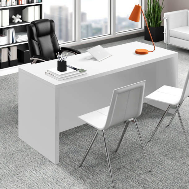 Upper Square™ DeSandre Reversible LShape Metal Leg Executive Desk with